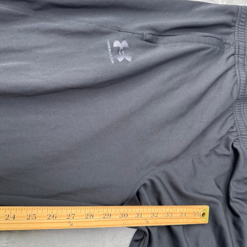 Under Armour Joggers Men XXL Black 1366203 Fitted Pique Track Pants Athletic - Picture 9 of 14